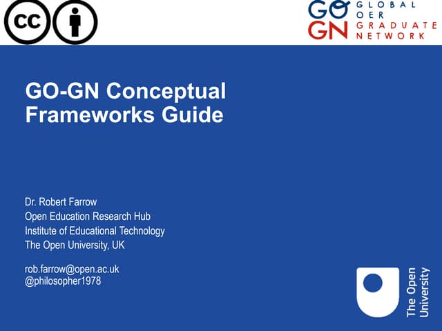 GO-GN Conceptual Frameworks Guide 
