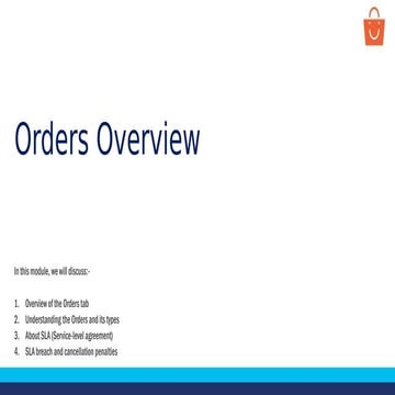 orders overview