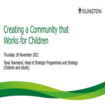 Creating a Child Friendly Community