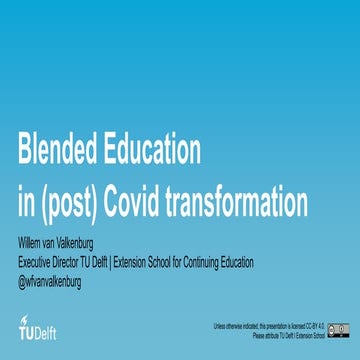IHE2021 Blended Education in (post) Covid transformation