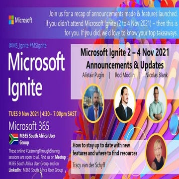 20211109 M365UGZA User Group Presentation