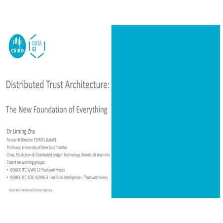 Distributed Trust Architecture: The New Foundation of Everything