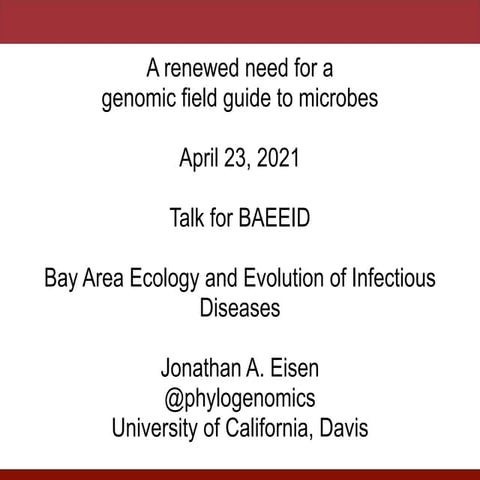 A renewed need for a genomic field guide to microbes