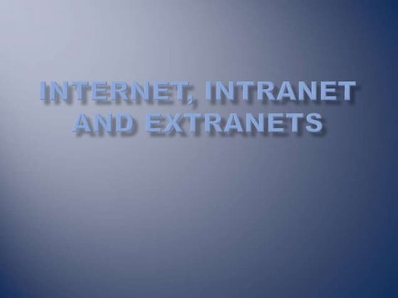 Intranet And extranet.pptx