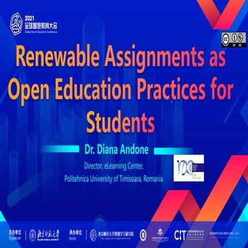 Renewable Assignments as Open Education Practices for Students