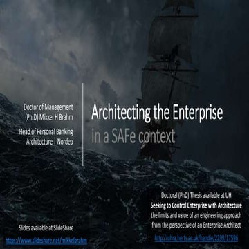 Architecting the Enterprise (in a SAFe Context)