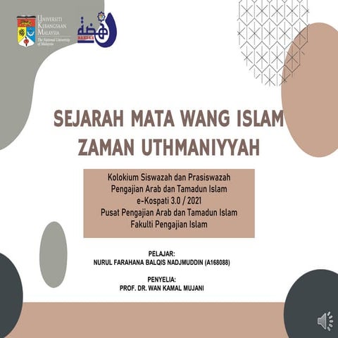 Sejarah Mata Wang Islam Zaman Uthmaniyyah