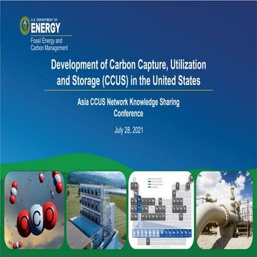 Development of Carbon Capture, Utilization, and Storage (CCUS) in the United ...