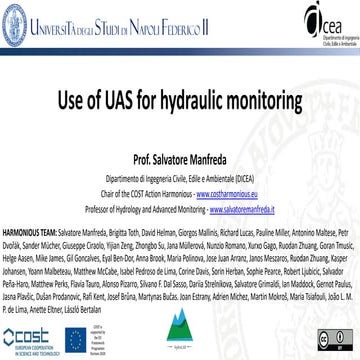 Use of UAS for hydraulic monitoring