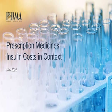 Prescription Medicines Insulin Costs in Context May 2022