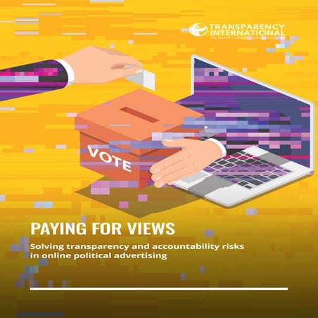 Transpareny international 2021 report: paying for views 
