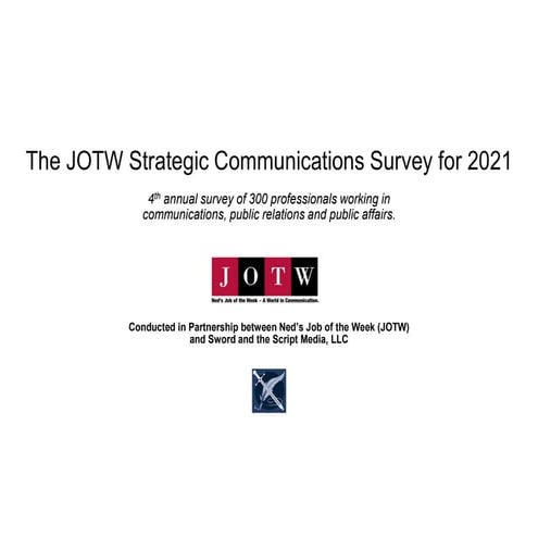 2021 Strategic Communications Survey 