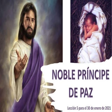 Lección 5 | Noble Príncipe de paz | Escuela Sabática PowerPoint
