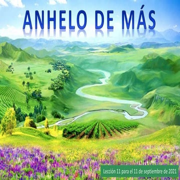 Lección 11 | Anhelo de más | Escuela Sabática PowerPoint