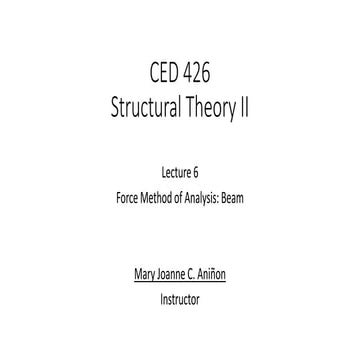 Topic2_Force Method of Analysis Beam.pptx