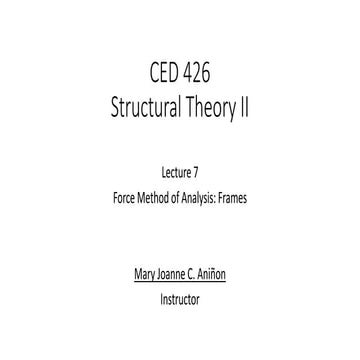 Topic2_Force Method of Analysis Frames.pptx