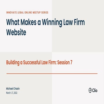 What Makes a Winning Law Firm Website