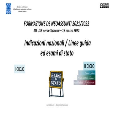 indicazioni nazionali/linee guida ed esami di stato