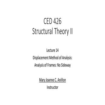 Topic3_Displacement Method of Analysis Frames_No-Sideway.pptx
