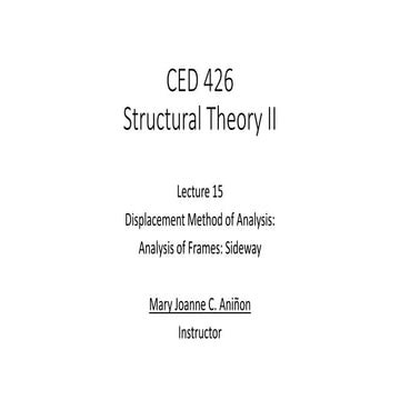 Topic3_Displacement Method of Analysis Frames Sideway.pptx