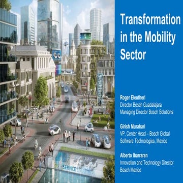 Transformation in the Mobility Sector | PPTX