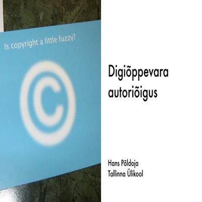 Digiõppevara autoriõigus