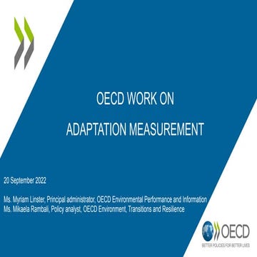 Presentation - Expert workshop on developing meaningful adaptation ...