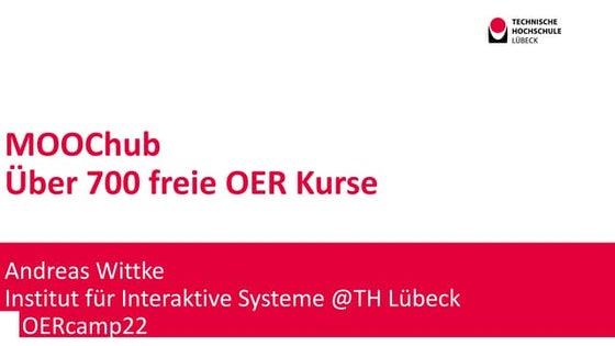 2022-10-25  MOCChub - 700 freie online Kurse