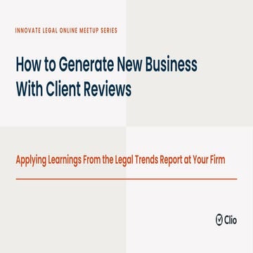 How to Generate New Business With Client Reviews