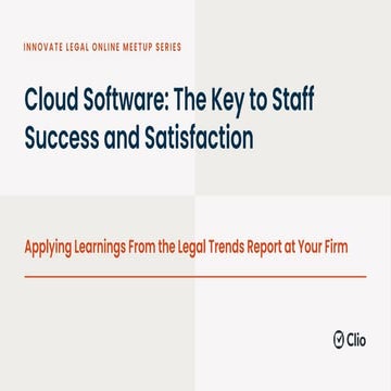Cloud Software: The Key to Staff Success and Satisfaction