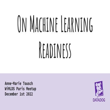 On Machine Learning Readiness
