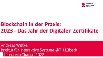 Blockchain in der Praxis  2023 - Das Jahr der digitalen Zertifikate
