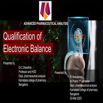  ELECTONIC BALANCE