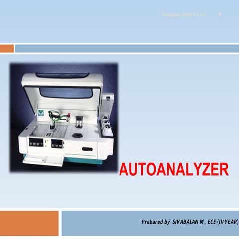 Auto analyser | PPTX