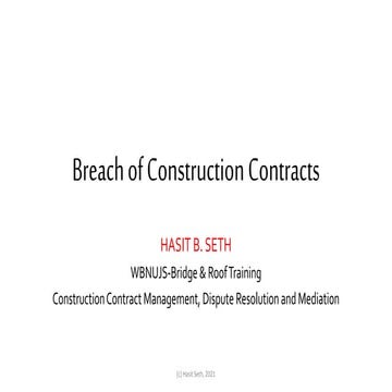 Breach of Contract & Damages 