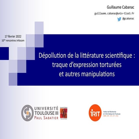 Scientometric Studies of Academic Writing | PPTX