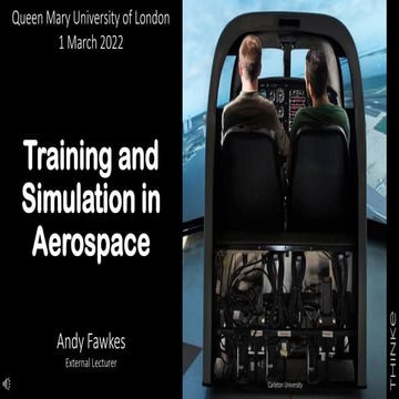 Training and Simulation in Aerospace
