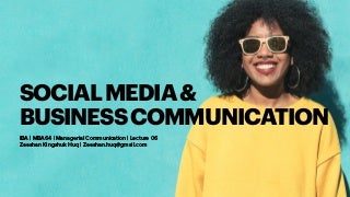 20220307 Managerial Communication Lecture 06