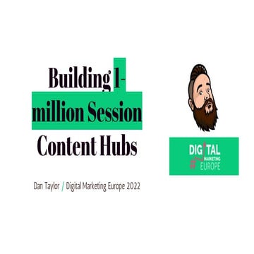 Building 1-mil+ Session Content Hubs | Dan Taylor SEO | Digital Marketing Eur...