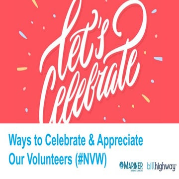 Idea Swap: Ways to Celebrate & Appreciate Our Volunteers