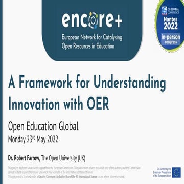 A Framework for Understanding Innovation with OER