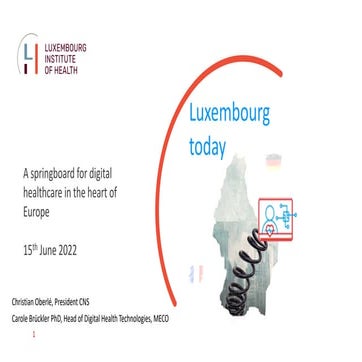 Luxembourg Health Tech Overview | PDF