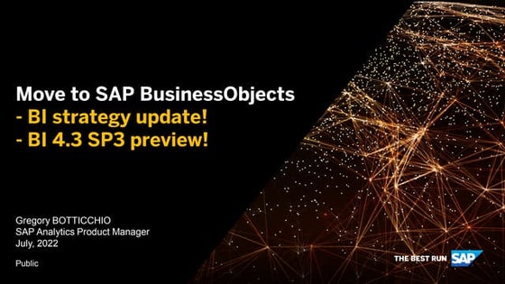 Discover SAP BusinessObjects BI 4.3 SP03