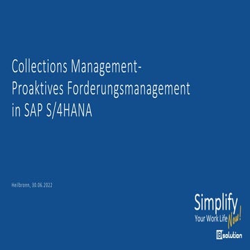 SAP Collections Management - Proaktives Forderungsmanagement in SAP S ...