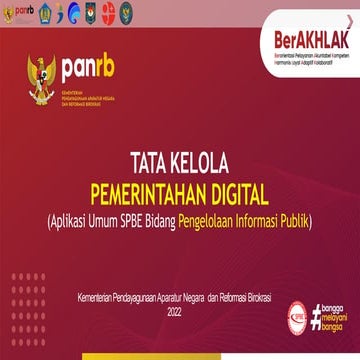 Kebijakan Aplikasi Umum Layanan Informasi Publik | PDF