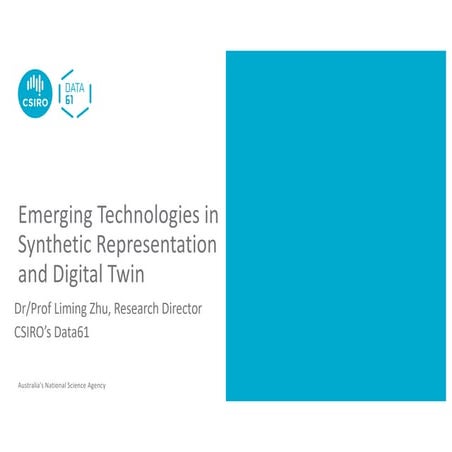 Emerging Technologies in Synthetic Representation and Digital Twin
