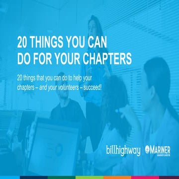 20 Things You Can Do For Your Chapters in 2023