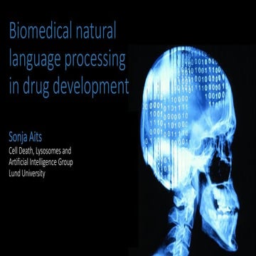 Biomedical natural language processing in drug development