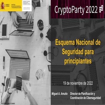 CryptoParty 2022. El Esquema Nacional de Seguridad para principiantes