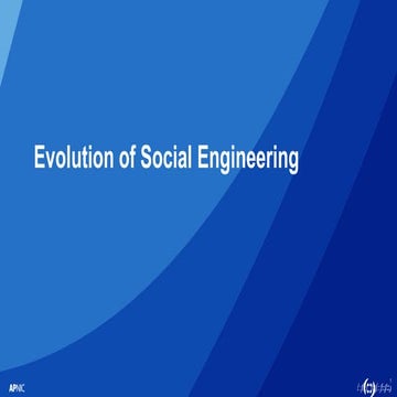 Observations on Social Engineering presentation by Warren Finch for LkNOG 6